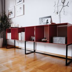 steelumo stahl regal rot sechser gestell new